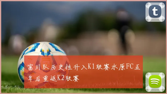 富川队历史性升入K1联赛水原FC五年后重返K2联赛