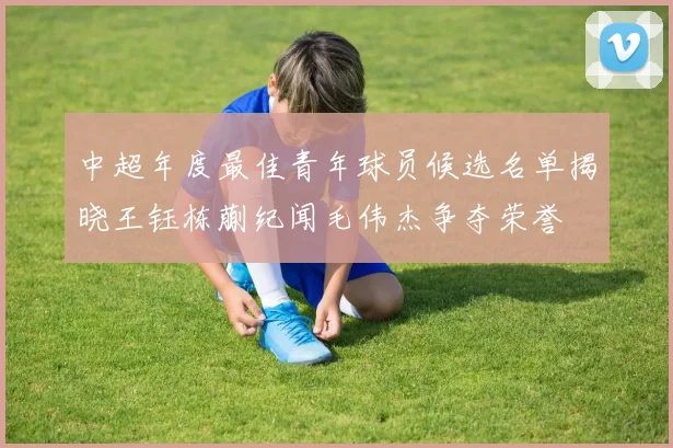 中超年度最佳青年球员候选名单揭晓王钰栋蒯纪闻毛伟杰争夺荣誉